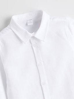 Basic Uzun Kollu Erkek ?ocuk G?mlek