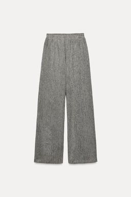 TEXTURED STRAIGHT-LEG TROUSERS - Zara фото 20