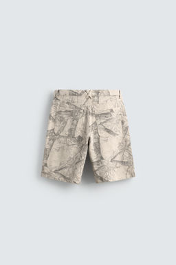 BERMUDA BAGGY FIT ESTAMPADO ?RBOLES / Estampado