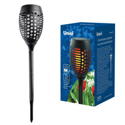 USL-S-182/PM720 TORCH Садовый светильник на солнечной батарее Факел. Свечение эффект пламени. 1*АА Ni-Mh аккумулятор в/к. IP44. TM Uniel. - Volpe фото 8