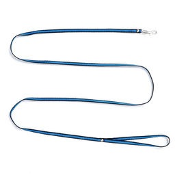 Поводок капроновый, 1,6 м х 1 см, чёрно-синий - Пижон фото 3