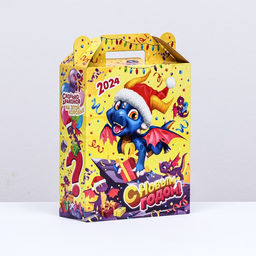 Цена за 5 шт. Коробка подарочная складная Игры Драконов 17 х 7 х 25 см