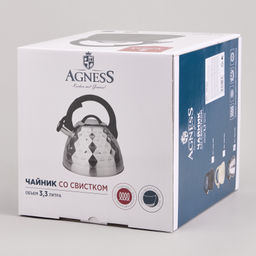ЧАЙНИК СО СВИСТКОМ, 3,3Л - Agness фото 6