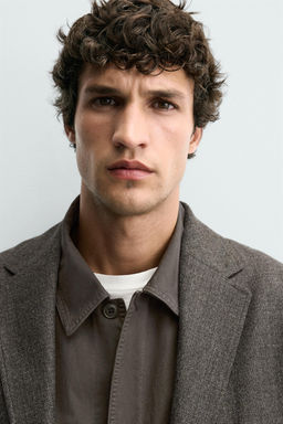 WOOL TEXTURED BLAZER - Zara фото 5