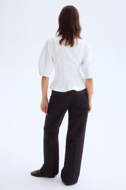 Blusa con escote en U - H&m фото 5