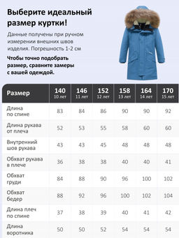Парка зимняя подростковая для мальчика с капюшоном и мехом синего цвета 9535S - Valianly фото 7