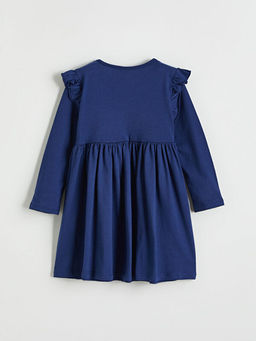 ?i?ek Bask?l? F?rf?rl? K?z ?ocuk Elbise