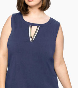 Платье, синее - Sheego фото 6