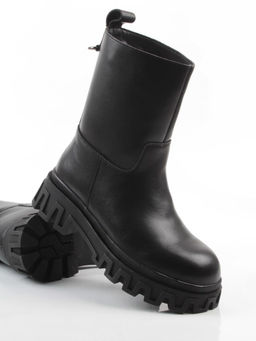 04-PAT148-1Z BLACK Ботинки зимние женские (натуральная кожа, 100% шерсть)