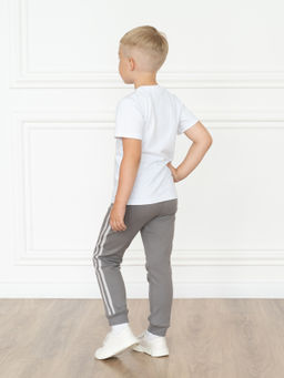 Штанишки детские серые с лампасами