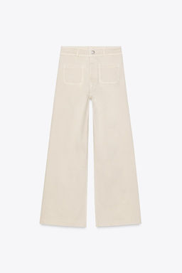 ZW COLLECTION WIDE-LEG HIGH-WAIST JEANS - Zara фото 30