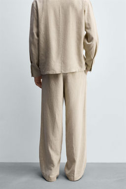 FLOWING LYOCELL-LINEN TROUSERS - Zara фото 3