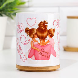 Кружка сублимация Супер мама девочки, с нанесением - Дарим красиво фото 2