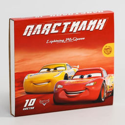 Пластилин 10 цветов 150 г «Чемпион, Тачки»