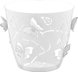Цена за 2 шт. Горшок для цветов Butterflies со встав. с дренаж.отверст. для орхидей 0,7 л круг.прозрач.PT101710000