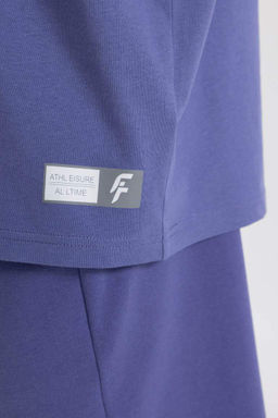 DeFactoFit Oversize-футболка широкого кроя с круглым вырезом и короткими рукавами с принтом  фото 6