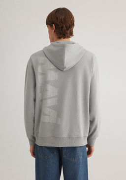 Mavi Logo Bask?l? Kapusonlu Gri Sweatshirt  фото 5