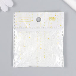 Стеклярус размер 6 мм «Белая устрица», 20 г