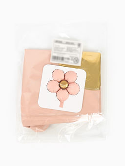 Воздушный шар фольгированный 18" «Розовый цветочек», набор 5 шт.