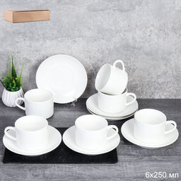 Блюдце Белое / YF9007 / Костяной / ШТУЧНО