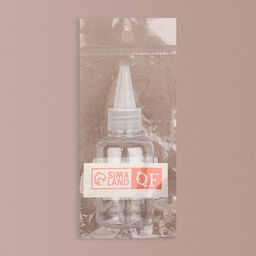 Цена за 2 шт. Бутылочка для хранения, 50 мл, твист-крышка, прозрачная