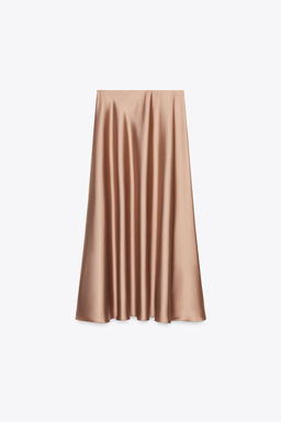 SATIN MIDI SKIRT - Zara фото 6