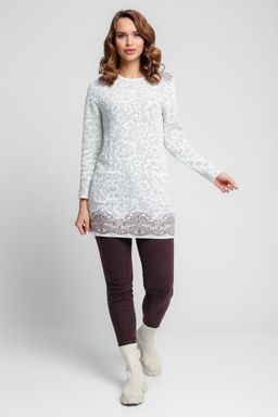 Джемпер Д 2954/молочно-кофейный - Текстильная мануфактура фото 2