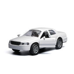 Серебристая инерционная машинка вид С die-cast , 1:32