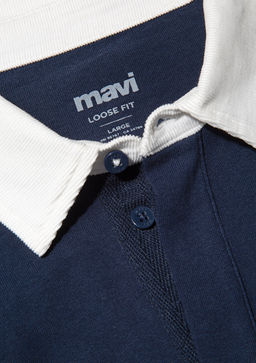 Mavi Logo Bask?l? Lacivert Polo Sweatshirt  фото 7