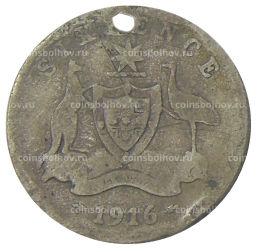 6 пенсов 1916 года Австралия