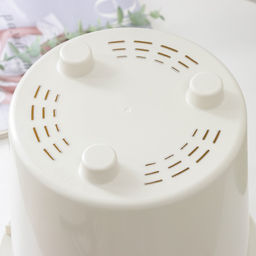 Кашпо для цветов со вставкой «Этна», 9.5 л, d=28 см, h=27 см, белое