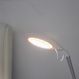 TLD-547 White/LED/400Lm/3300-6000K/Dimmer Светильник настольный, 8W. Сенсорный выключатель. Диммер. Белый. ТМ Uniel