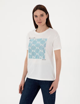 Beyaz Regular Fit Ti__rt