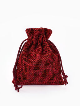 Набор мешочков подарочных 50 шт. «Льняной» 7×9 см, бордовый