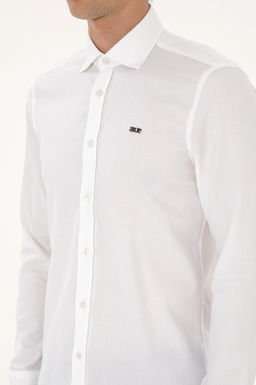 Erkek Beyaz Uzun Kollu Basic G_mlek Sepette S_rpriz _ndirim - U.s. polo assn фото 7