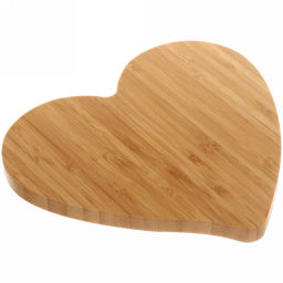 Поднос бамбуковый для подачи блюд "SHEF" 21*22,5см Сердце