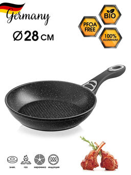 Сковорода BK-3765 28см с мраморным покрытием