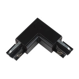UBX-A21 BLACK 1 POLYBAG Соединитель для шинопроводов L-образный. Внешний. Трехфазный. Цвет черный. Упаковка полиэтиленовый пакет.