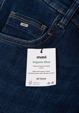 Rosina Adaptive Koyu Mavi Jean Pantolon  фото 5