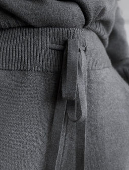 Прямые брюки из пряжи с кашемиром