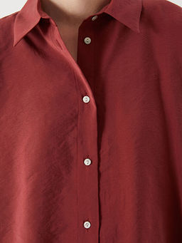 Oversize Modal Kar???ml? Kad?n G?mlek