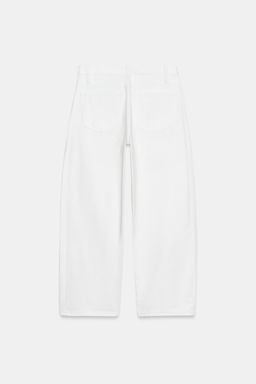 JEANS ZW COLLECTION ANKLE RELAXED TIRO MEDIO / Blanco - Zara фото 13