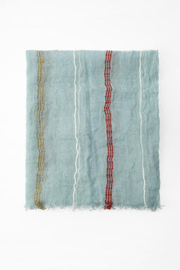 STRIPED LINEN BLEND SCARF - Zara фото 4
