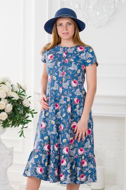 Платье женское из кулирки Кармелита Розы - Амадэль фото 17