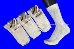 Цена за 10 пар. КАЛИНОВ носки мужские Смоленск лён арт. М-26