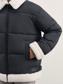 Куртка-дубленка с искусственным мехом / Zarina  фото 8