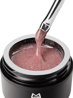 Manita Professional Гель моделирующий для ногтей с хлопьями юки / Builder Gel Flash №01, 15 мл  фото 5