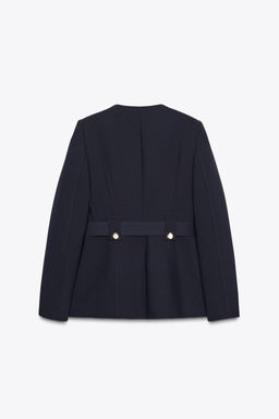 FITTED BLAZER WITH BELT - Zara фото 6