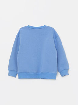 Bisiklet Yaka Bask?l? Uzun Kollu K?z ?ocuk Sweatshirt - Waikiki фото 2