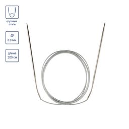 Спицы GAMMA круговые MKX сталь d 3.0 мм 200 см 1 шт с металлической леской  фото 5